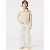 Molo Asta Woven Pants Crisp White 98 cm Valkoinen 98 cm Tytöt
