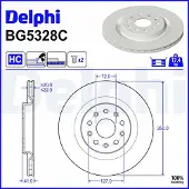 Delphi Jarrulevy BG5328C, 2 kpl