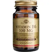 Solgar , Vitamiini B6, 100 mg, 100 Kasvis Capsuleja