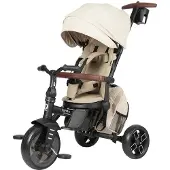 Q-Play Comfo Max Kokoontaitettava Kolmipyörä, Beige