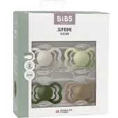 BIBS Supreme Tutti 4-pack Silikoni Koko 2, Sand/Sage/Huntergreen/Dark Oak