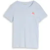 Tom Tailor DENIM Paita vaaleansininen / tummanoranssi / vaalea pinkki / valkoinen