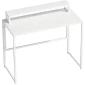 Hobby Hall Taitettava työpöytä 100x48x87,5 cm valkoinen, puu, näytönteline