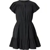 French Connection Era Poplin Flutter Slv Mini Dr - Black - 36