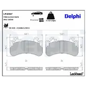 Delphi Jarrupalasarja (4kpl), levyjarru LP4067