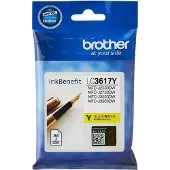 Brother LC3617Y -mustekasetti, 7.2 ml, keltainen