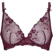 Hunkemoller Peonie Up Ll - Burgundy - 75 D