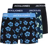 Jack & Jones Bokserishortsit 'JACMAUDO' laivastonsininen / tummansininen / vaaleanvihreä / musta
