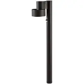 LUCANDE LED-pylväsvalaisin Elune, musta, liiketunnistin, IP44, 77 cm Elune, Musta, Alumiini, Moderni