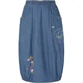 TATUUM Hame 'Melia' kerma / sininen denim / keltainen / punainen