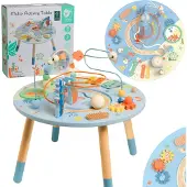 Classic World Wooden Activity Table Underwater World 3-piece.