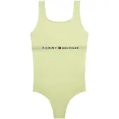 Tommy Hilfiger Square Neck One Piece - Green - 140-152