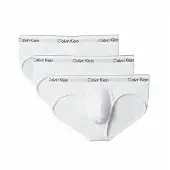 Calvin Klein Hip Brief 3Pk - White - XS
