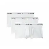 Calvin Klein Low Rise Trunk 3Pk - White - XXL