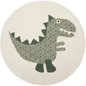 OYOY MINI Theo Dino Rug - Multi/patterned - 120X120CM