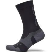 2XU Vectr Light Cushion Crew Sock Black/Titanium XL