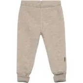 Mikk-Line Vauvan Fleecehousut Merinovilla, Melange Offwhite, 74