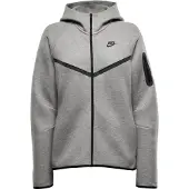 Nike Huppari Tech Fleece Fz Tuulitakki - Harmaa/musta Nainen, koko Medium