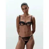 Bluebella Matisse Semi-Open Wired Bra - Black - 80 B
