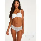 Hunkemoller 2-Pack Angie Brasilian - White - XS
