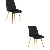 OSKAR 2 ruokapöydän tuolin setti Split, 88x46x40 cm, musta