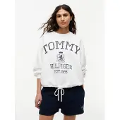 Tommy Hilfiger Collegepaita 'VARSITY CREST' marine / valkoinen