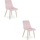 Leobert 2 ruokailutuolin setti Split, 88x46x40 cm, vaaleanpunainen
