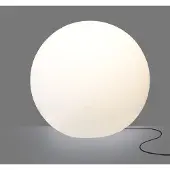 Nowodvorski Lighting Cumulus XL -pallovalaisin, halkaisija 80 cm, valkoinen, muovi, IP44, E27 , Valkoinen/opaali, Synteettinen materiaali