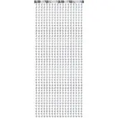 Party Deco PartyDeco Hopeinen joulu 100x245cm