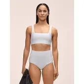 Casall Waffle Square Neck Bikini Top - White - 38