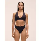 Casall Women's V-Neck Crossback Bikini Top Black 34