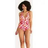 Abecita Haiti Halterneck Swimsuit Pink Crush - Pink - DE x 46