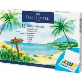 Faber-Castell Watercolor paints 12col + brush FABER CASTELL