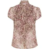 Saint tropez Liljasz Crinkle Ss Shirt - Pink - XS