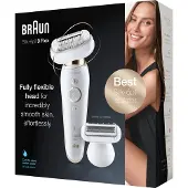 Braun Silk-épil 9 Flex 9002 Epilaattori 40 pinsettiä Valkoinen, kultainen