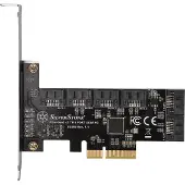 Silverstone ECS06, 6-porttinen SATA Gen3 (6Gbps) Non-RAID -lisäkortti, PCIe Gen3 x2