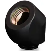 Thermal Grizzly DeltaMate Rotary 45° G1/4" -liitin, musta