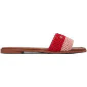 Tommy Hilfiger Pistokkaat 'Logo Plaque Colour-blocked Woven' punainen / pastellinpunainen