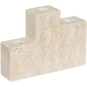 Mette Ditmer Step Candleholder - Beige - W4.5X L16.5X H12CM