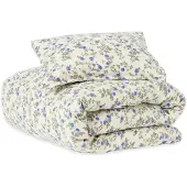 Garbo&Friends Bed Set Single, 140X200/ 50X70 Cm, Stripe Mauve - Cream - 140X200/50X70CM