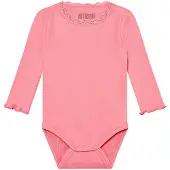 Huttelihut Body Ls Rib - Pink - 74