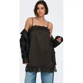 JDY Jdyalana S/L Lace Singlet Wvn Exp - Brown - XS