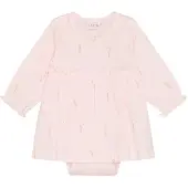 Fixoni Body Dress Ls Rib - Pink - 86
