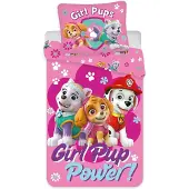 Paw Patrol Bed Linen Junior Pp 1023 C - 100X135, 40X60 Cm - Pink - 100X135.40X60CM