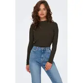 ONLY Onlemma L/S High Neck Top Noos Jrs - Brown - XS