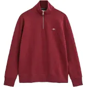 Gant for man. 2008005 Shield half-zip sweatshirt red (L), Casual, Maroon, Cotton