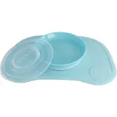 Twistshake Click Mat + Plate 6+M Pastel Blue - Blue - ONE SIZE