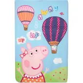 Gurli Gris Fleece Plaid Peppa Pig Pep 011 - Multi/patterned - 100X140CM
