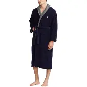 Ralph Lauren Cotton Terry Robe - Blue - L/XL