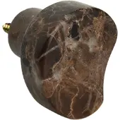 Oyoy Living Design Savi Marble Hook No. 2 - Brown - ONE SIZE x 4